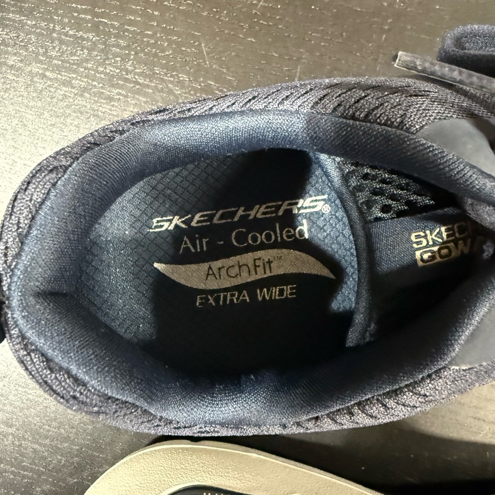Skechers Blue Sneakers with Breathable Mesh and Cushioning - Picture 6 of 7